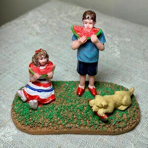 Lemax Figurines "Watermelon Feast" #82599. Retired